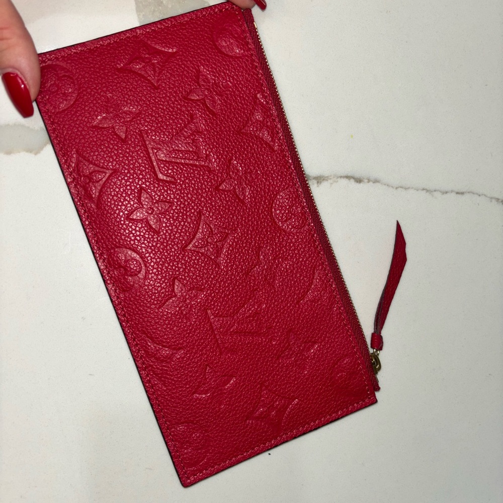 Lv Felicie Pochette- Wallet Scarlet